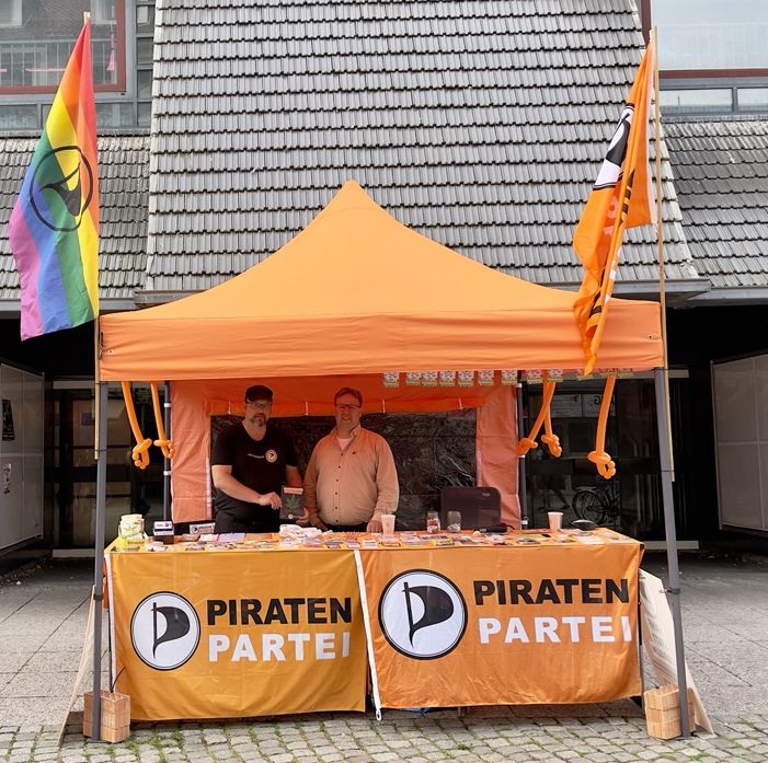 Infostand der Piraten Braunschweig